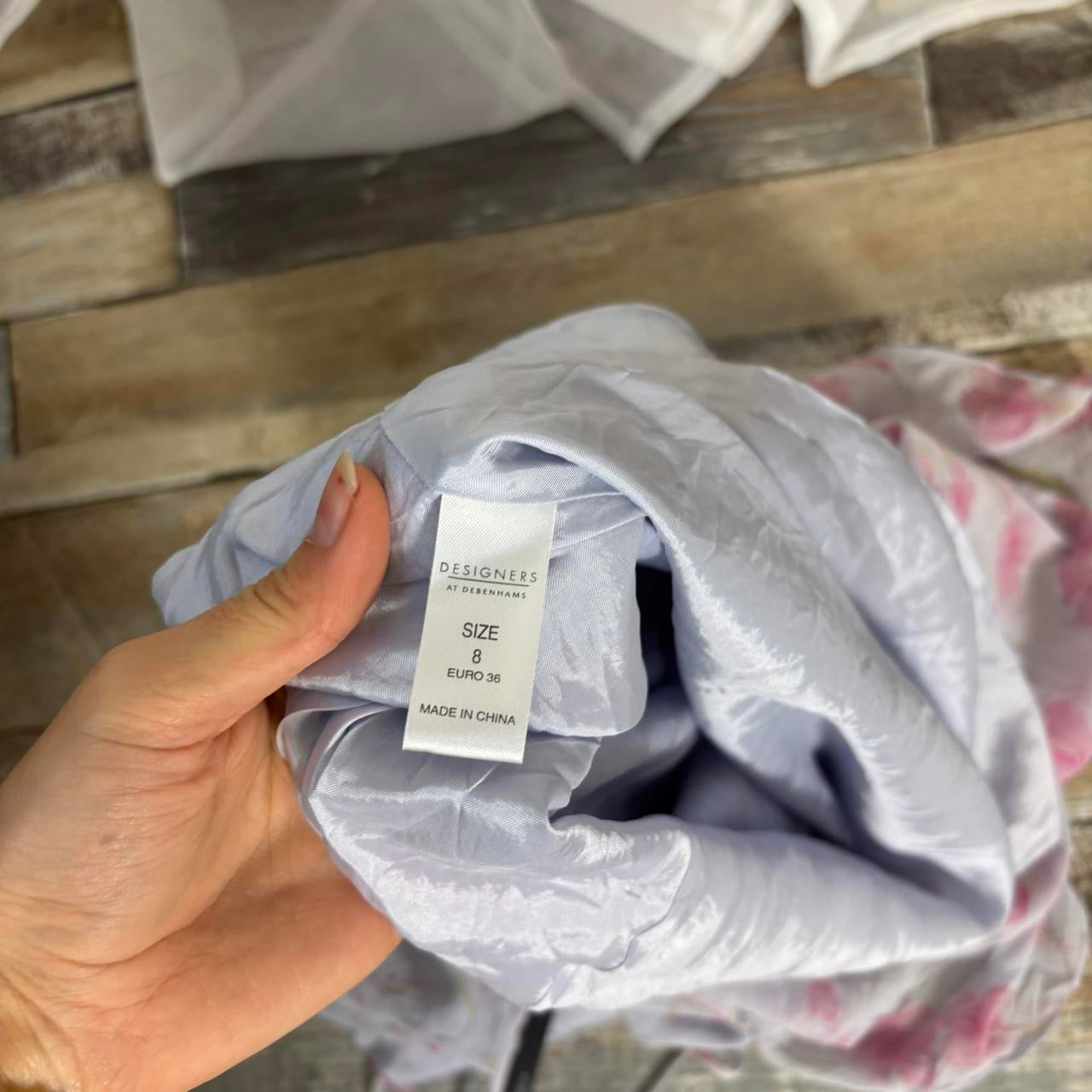 Y2K silk dress asymmetric hem lilac floral with bolero uk 8