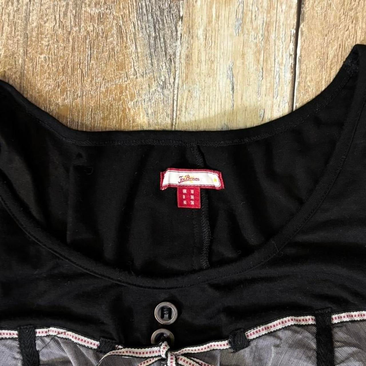 Y2K Joe Browns grunge midi dress long sleeve grey black layered uk 10