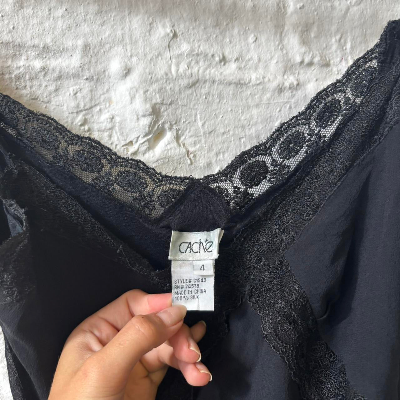 Y2K Caché silk maxi dress fishtail hem pink flower detailing uk 8