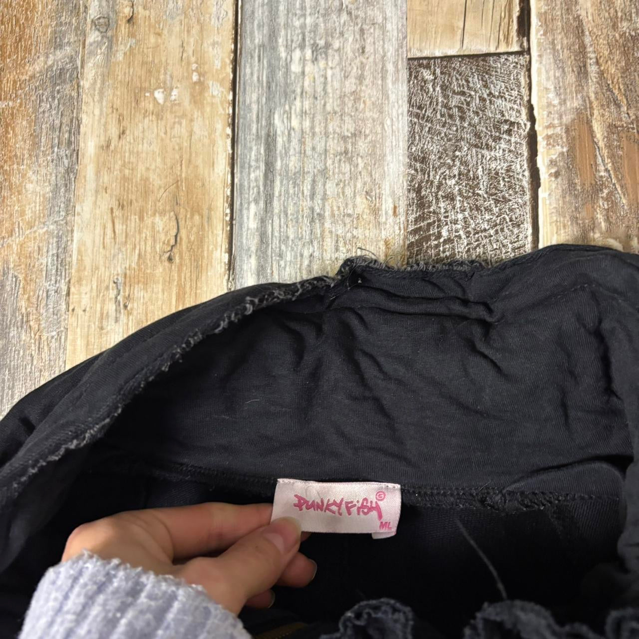 Y2K Punkyfish cyberpunk jacket black button up funnel neck